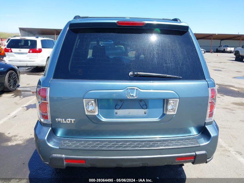 2006 Honda Pilot Ex-L VIN: 5FNYF28586B045369 Lot: 39364495