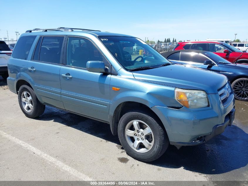 2006 Honda Pilot Ex-L VIN: 5FNYF28586B045369 Lot: 39364495