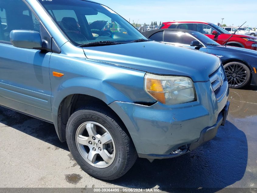 2006 Honda Pilot Ex-L VIN: 5FNYF28586B045369 Lot: 39364495