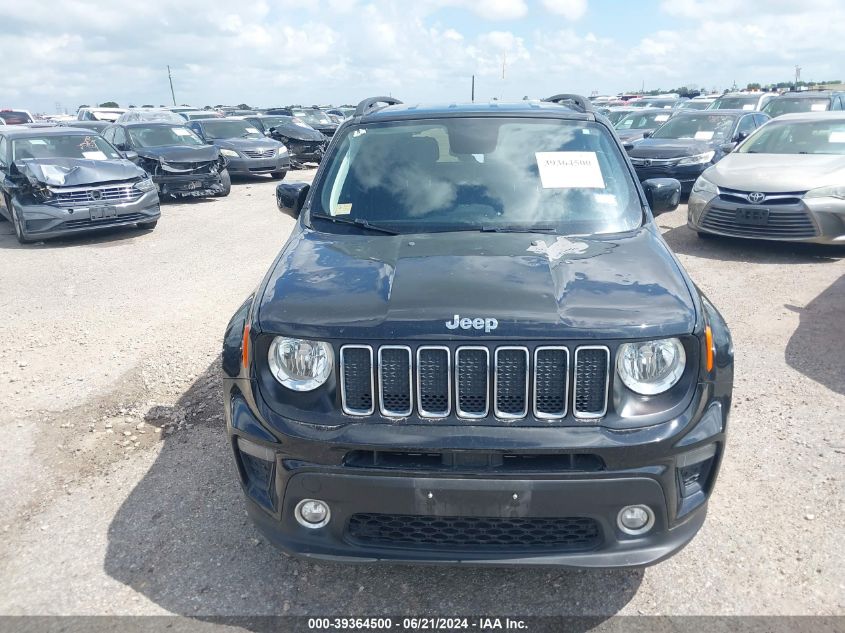 2020 Jeep Renegade Latitude Fwd VIN: ZACNJABBXLPL54272 Lot: 39364500