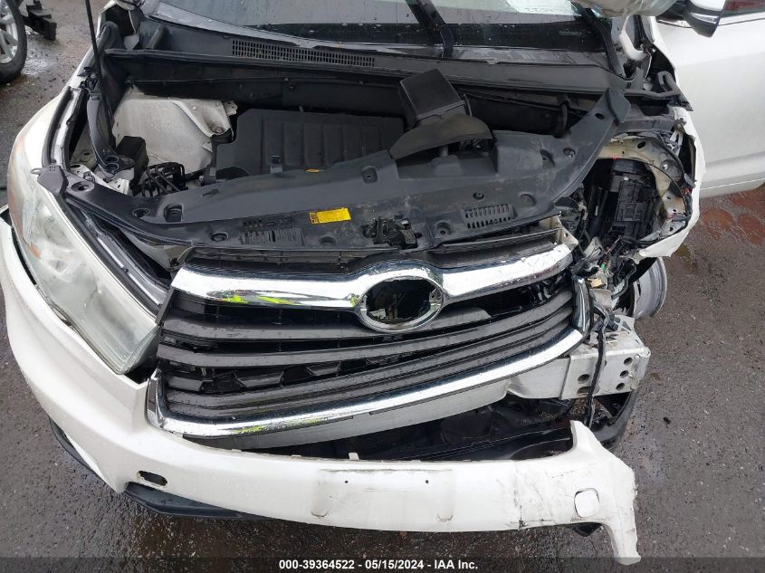 2015 Toyota Highlander Limited Platinum V6 VIN: 5TDDKRFH1FS153876 Lot: 39364522