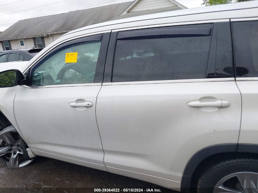 2015 Toyota Highlander Limited Platinum V6 VIN: 5TDDKRFH1FS153876 Lot: 39364522