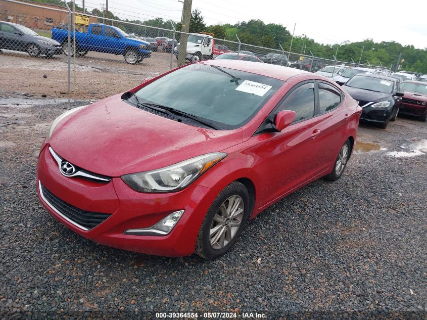 2015 Hyundai Elantra Se VIN: KMHDH4AE6FU222082 Lot: 39364554