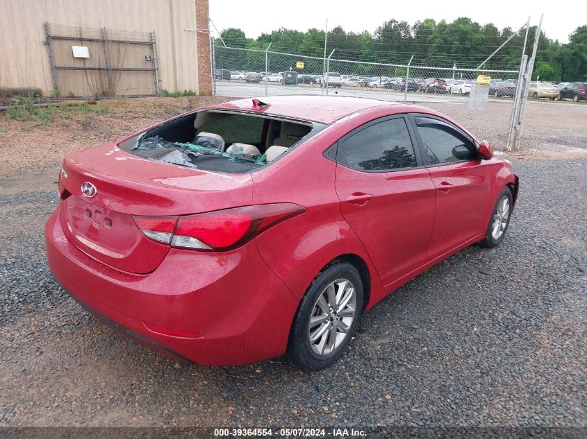 2015 Hyundai Elantra Se VIN: KMHDH4AE6FU222082 Lot: 39364554