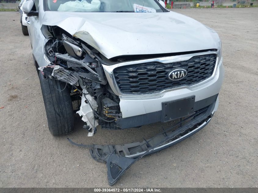 2019 Kia Sorento 2.4L Lx VIN: 5XYPG4A36KG590163 Lot: 39364572