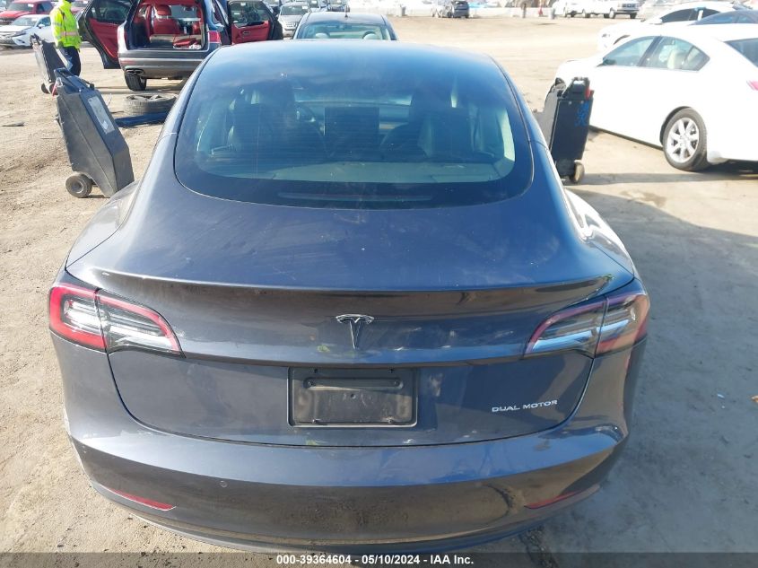 2022 Tesla Model 3 Long Range Dual Motor All-Wheel Drive VIN: 5YJ3E1EB1NF360465 Lot: 39364604