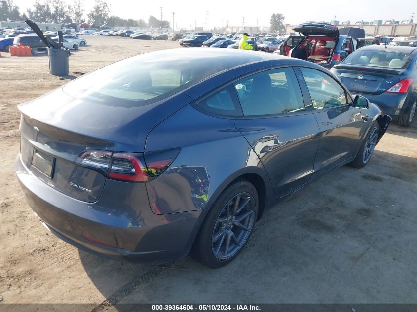 2022 Tesla Model 3 Long Range Dual Motor All-Wheel Drive VIN: 5YJ3E1EB1NF360465 Lot: 39364604