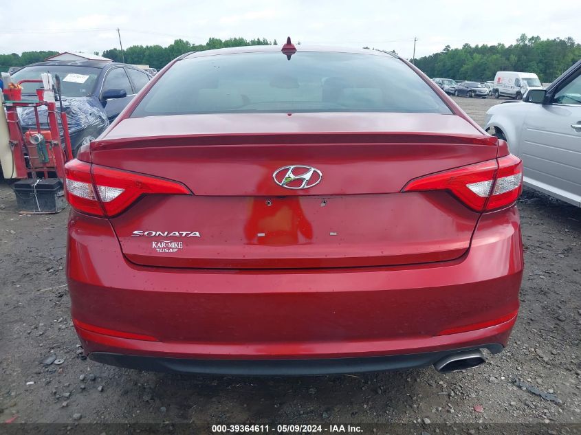 2016 Hyundai Sonata Se VIN: 5NPE24AF1GH328826 Lot: 39364611
