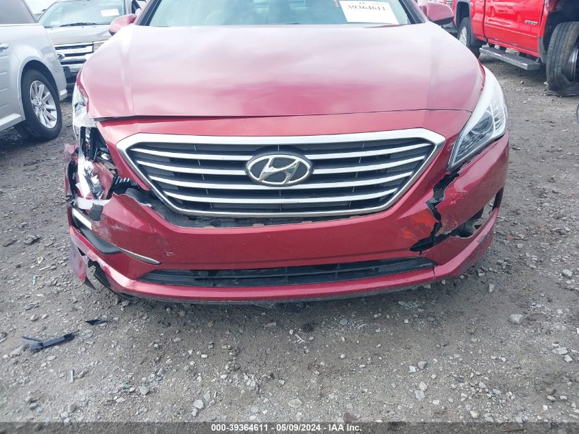 2016 Hyundai Sonata Se VIN: 5NPE24AF1GH328826 Lot: 39364611