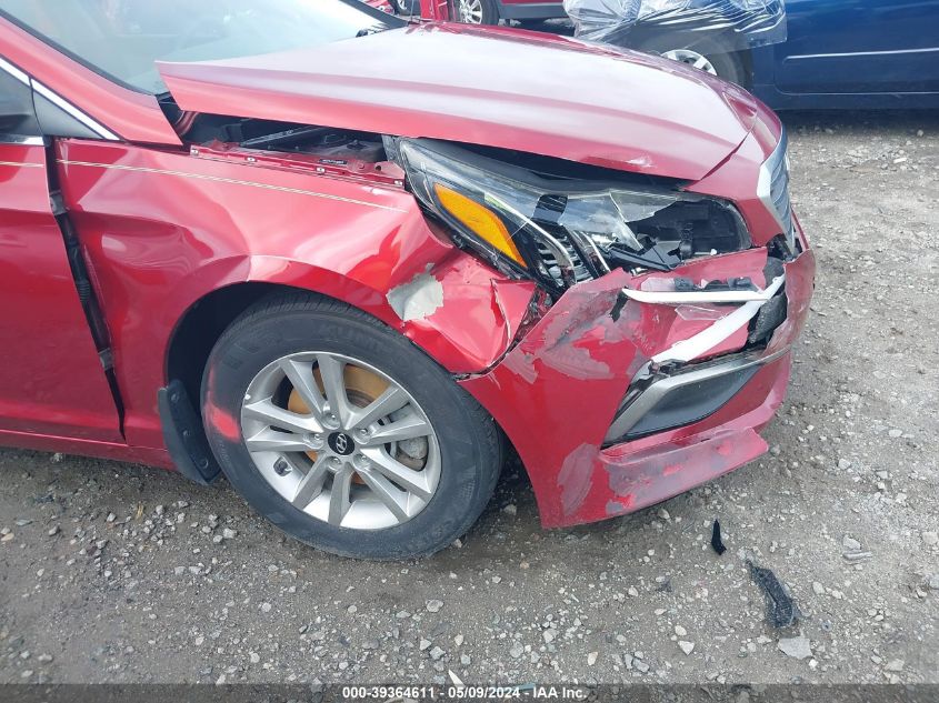 2016 Hyundai Sonata Se VIN: 5NPE24AF1GH328826 Lot: 39364611