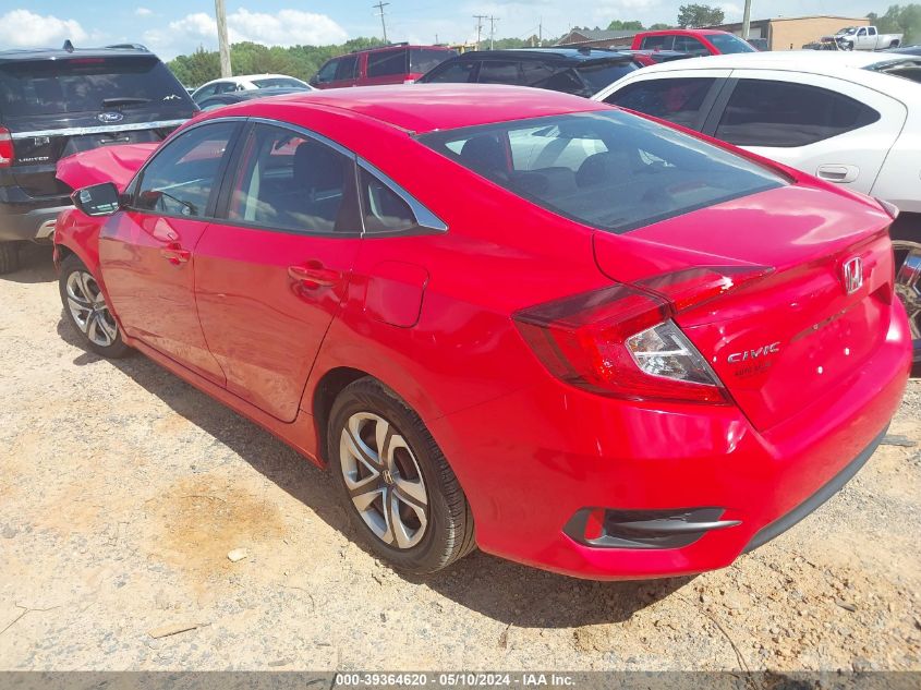 2018 Honda Civic Lx VIN: 2HGFC2F59JH520891 Lot: 39364620