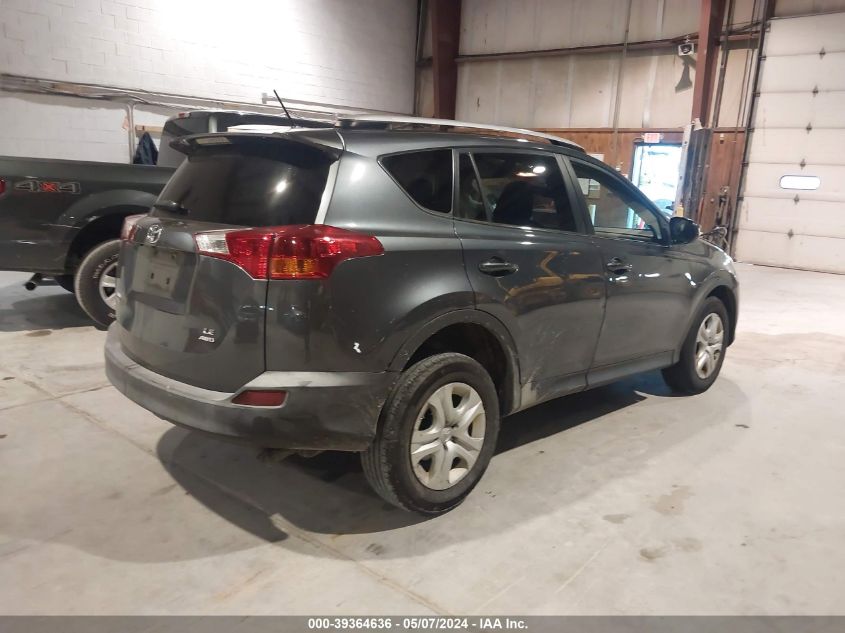 2015 Toyota Rav4 Le VIN: JTMBFREV0FD160848 Lot: 39364636