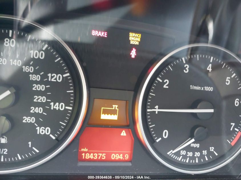 2009 BMW 328I VIN: WBAPH73539E125661 Lot: 39364638