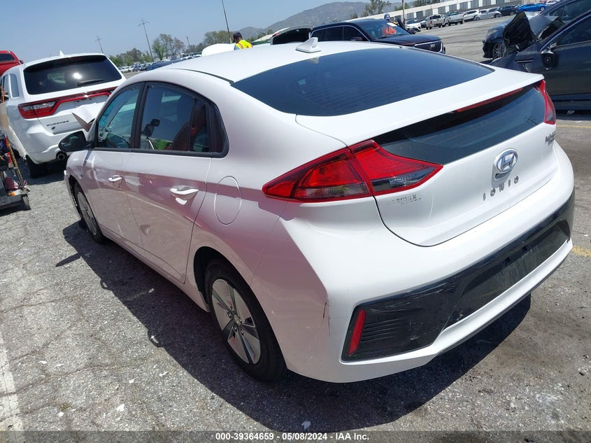 2017 Hyundai Ioniq Hybrid Blue VIN: KMHC65LC3HU039602 Lot: 39364659