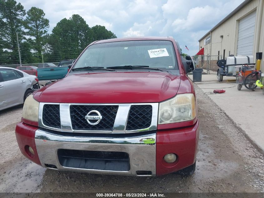 2006 Nissan Titan Le VIN: 1N6BA07A66N504873 Lot: 39364708