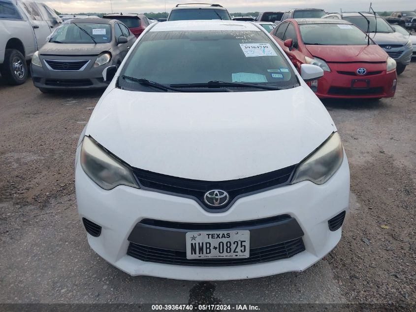 2016 Toyota Corolla Le VIN: 5YFBURHE4GP515889 Lot: 39364740