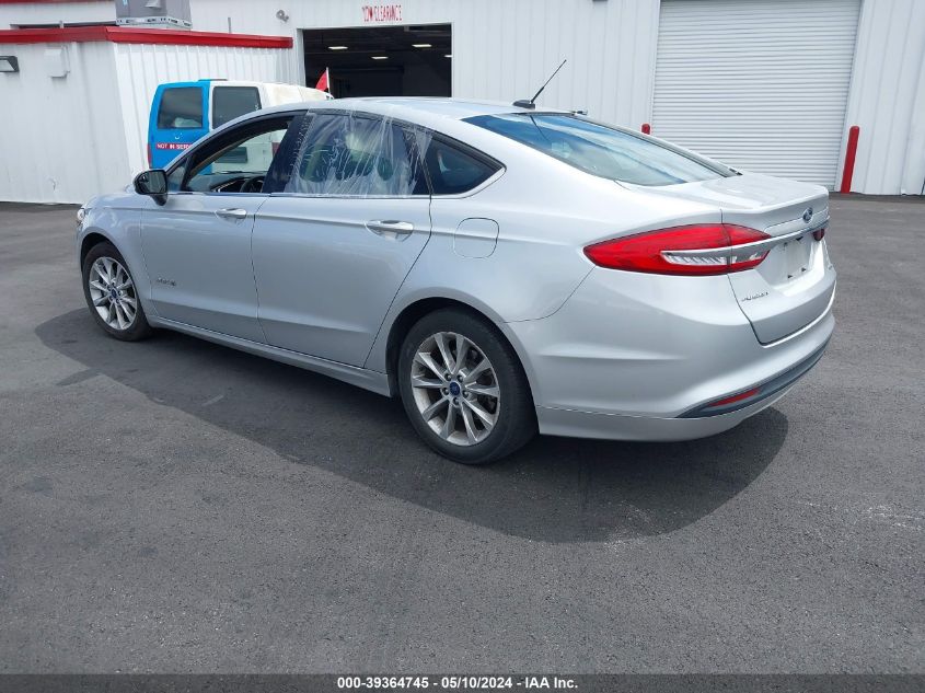 2017 Ford Fusion Hybrid Se VIN: 3FA6P0LU0HR295218 Lot: 39364745