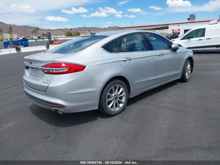 2017 Ford Fusion Hybrid Se VIN: 3FA6P0LU0HR295218 Lot: 39364745