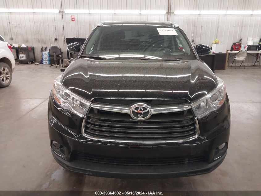 2016 Toyota Highlander Xle V6 VIN: 5TDJKRFH9GS253177 Lot: 39364802
