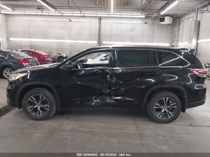 2016 Toyota Highlander Xle V6 VIN: 5TDJKRFH9GS253177 Lot: 39364802