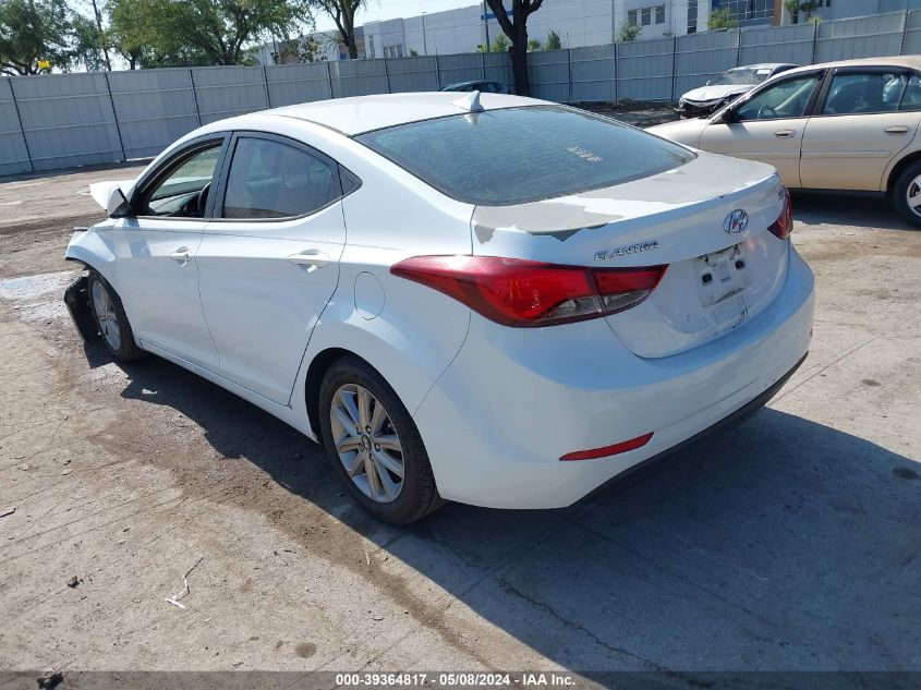 2015 Hyundai Elantra Se VIN: 5NPDH4AE8FH634891 Lot: 39364817