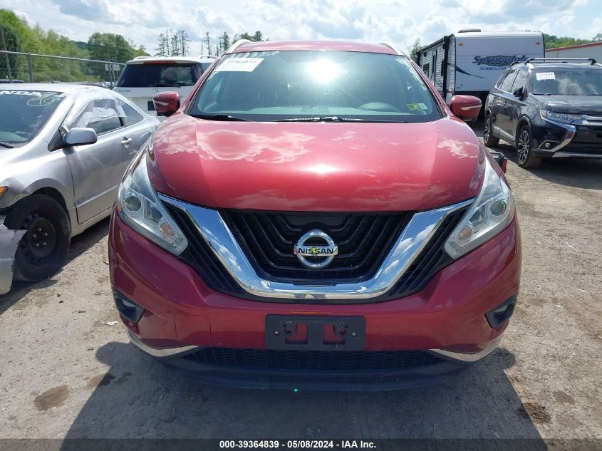 2015 Nissan Murano Platinum VIN: 5N1AZ2MH1FN213200 Lot: 39364839