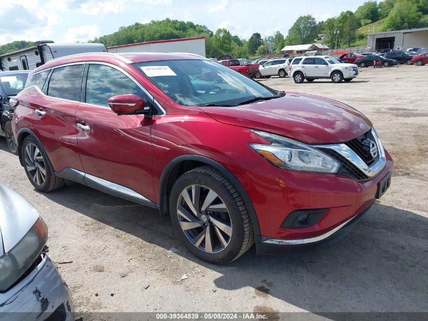 2015 Nissan Murano Platinum VIN: 5N1AZ2MH1FN213200 Lot: 39364839