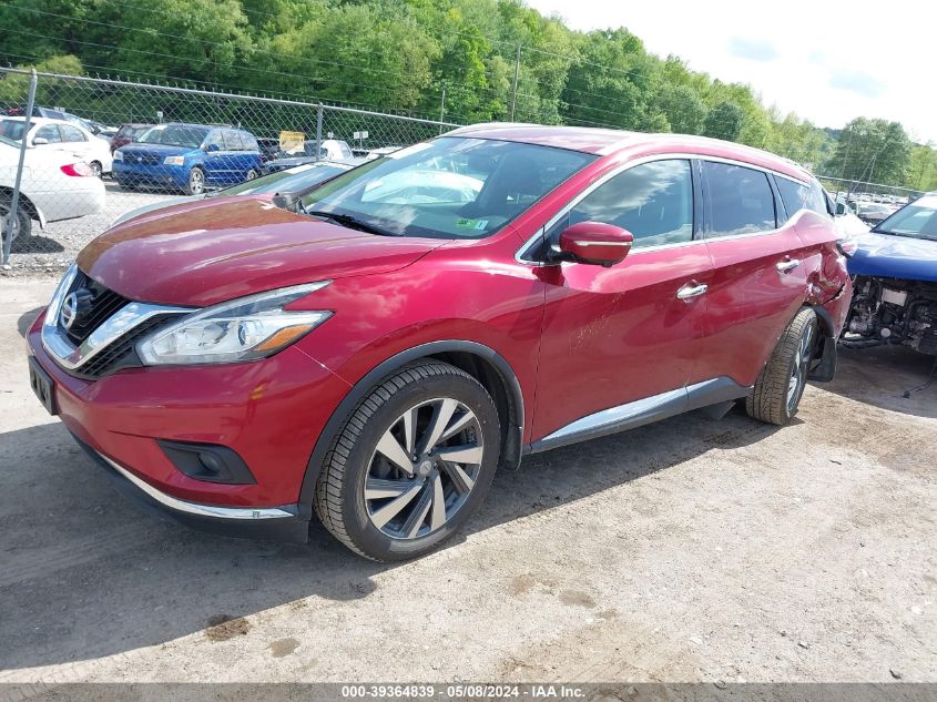 2015 Nissan Murano Platinum VIN: 5N1AZ2MH1FN213200 Lot: 39364839