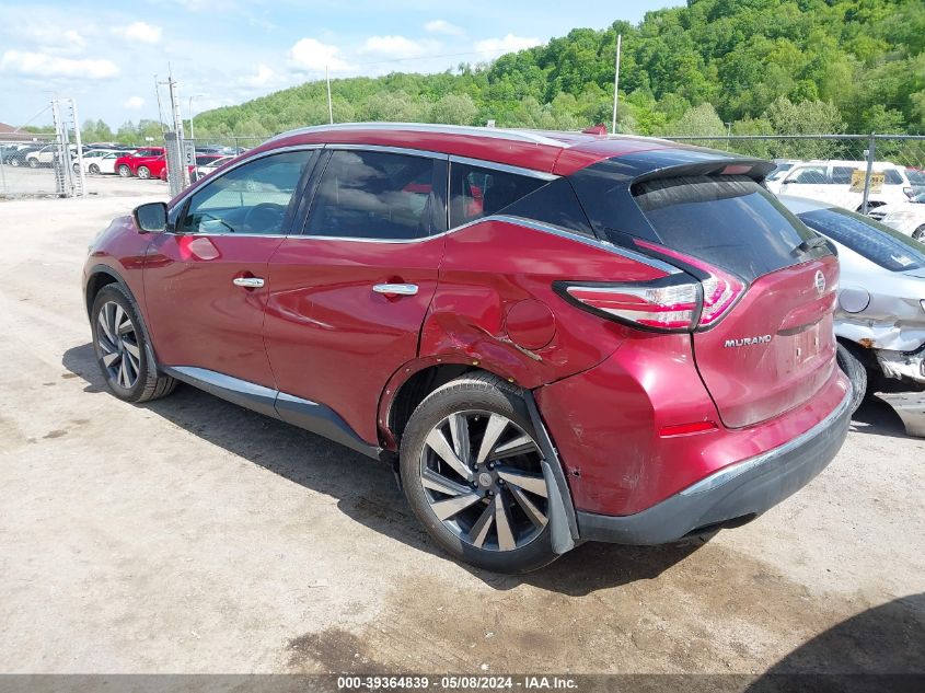 2015 Nissan Murano Platinum VIN: 5N1AZ2MH1FN213200 Lot: 39364839