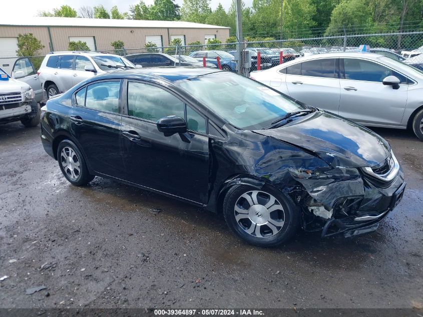 2014 Honda Civic Hybrid VIN: 19XFB4F27EE200702 Lot: 39364897