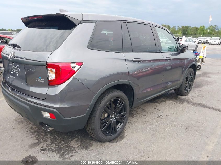 2020 Honda Passport 2Wd Sport VIN: 5FNYF7H21LB004175 Lot: 39364900