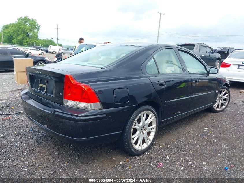 2005 Volvo S60 2.4/T5 VIN: YV1RS547652474207 Lot: 39364904