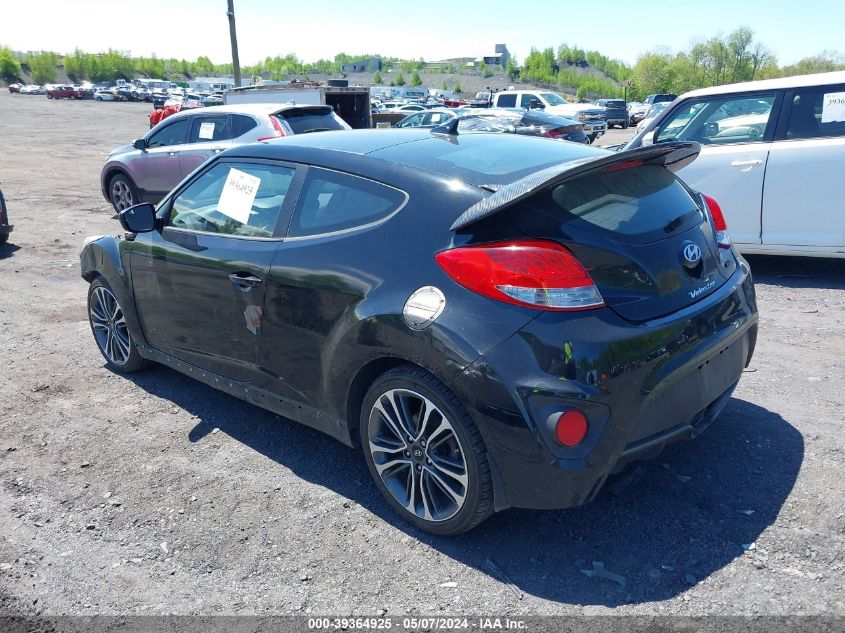 2016 Hyundai Veloster Turbo R-Spec VIN: KMHTC6AE6GU273685 Lot: 39364925