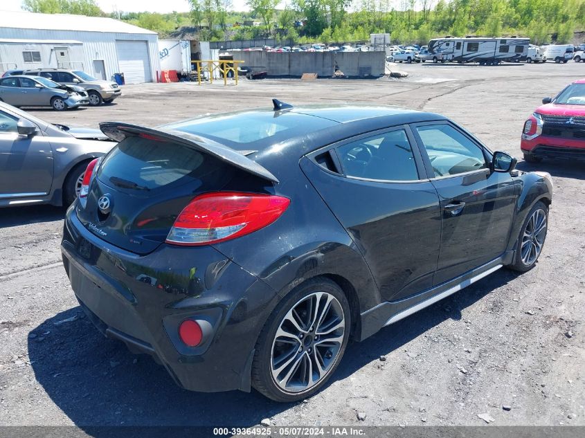 2016 Hyundai Veloster Turbo R-Spec VIN: KMHTC6AE6GU273685 Lot: 39364925