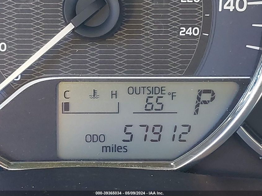 2015 Toyota Corolla Le VIN: 2T1BURHE6FC350524 Lot: 39365034