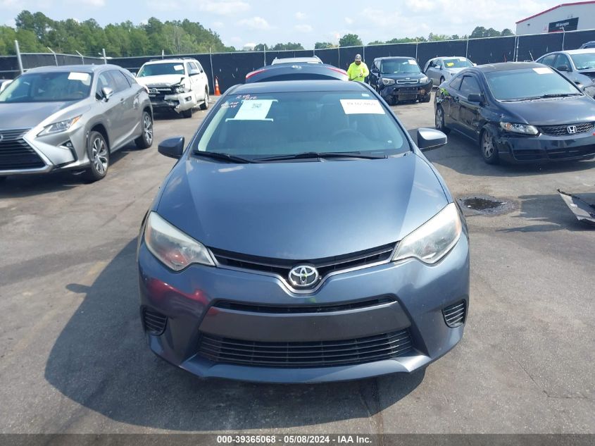 2016 Toyota Corolla Le VIN: 2T1BURHE6GC589346 Lot: 39365068