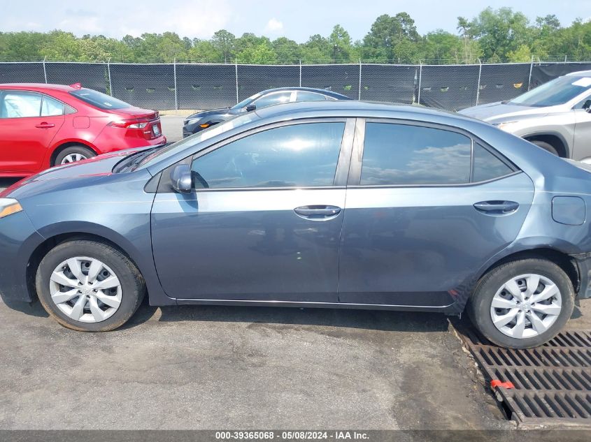 2016 Toyota Corolla Le VIN: 2T1BURHE6GC589346 Lot: 39365068