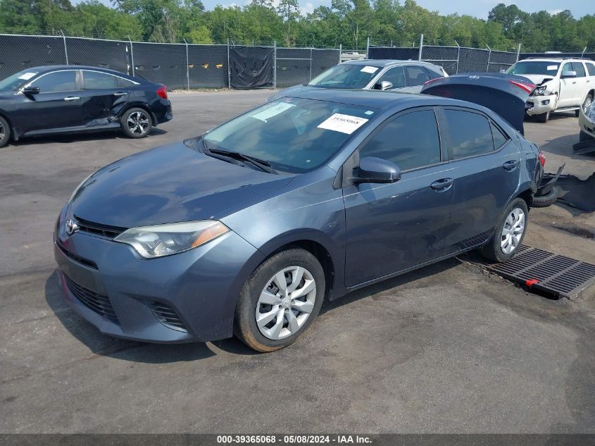 2016 Toyota Corolla Le VIN: 2T1BURHE6GC589346 Lot: 39365068