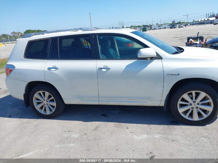 2010 Toyota Highlander Hybrid Limited V6 VIN: JTEJW3EH5A2046203 Lot: 39365117