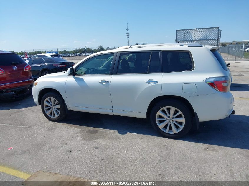 2010 Toyota Highlander Hybrid Limited V6 VIN: JTEJW3EH5A2046203 Lot: 39365117