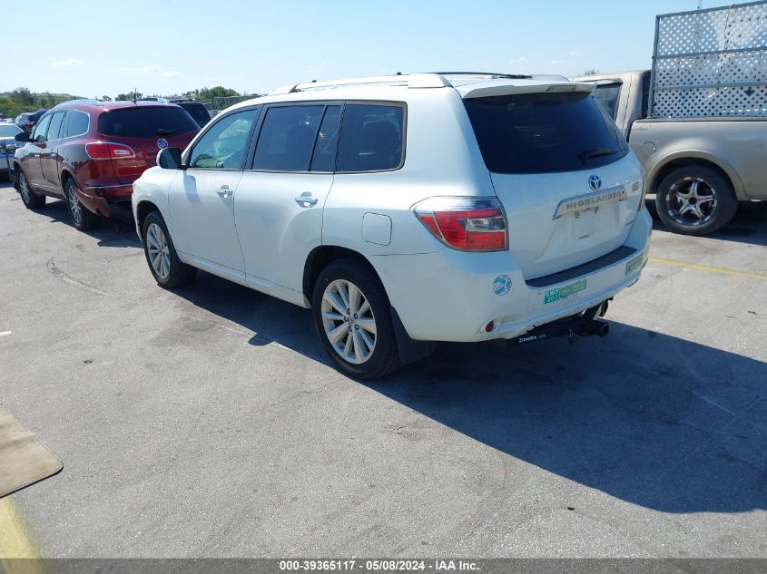 2010 Toyota Highlander Hybrid Limited V6 VIN: JTEJW3EH5A2046203 Lot: 39365117