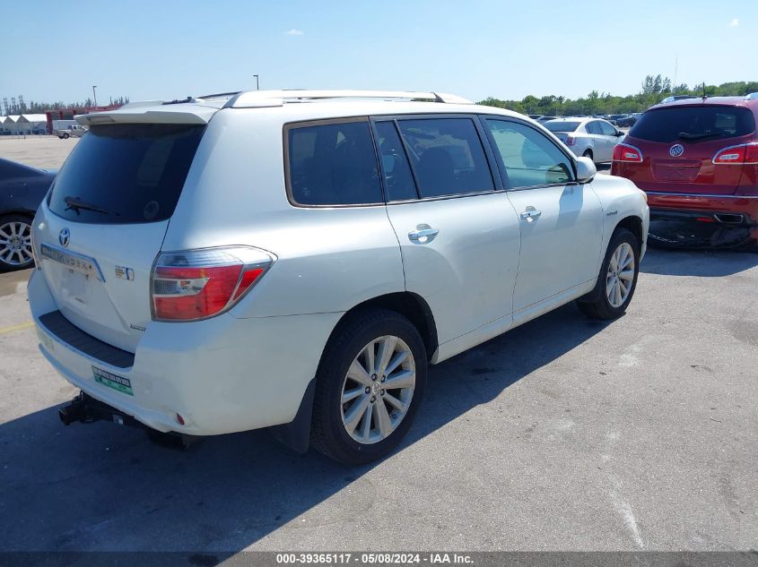 2010 Toyota Highlander Hybrid Limited V6 VIN: JTEJW3EH5A2046203 Lot: 39365117