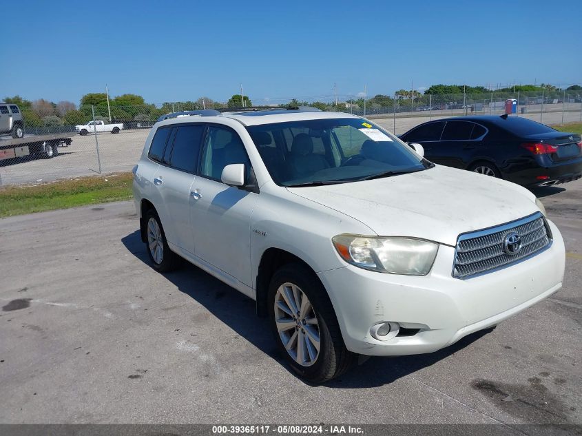 2010 Toyota Highlander Hybrid Limited V6 VIN: JTEJW3EH5A2046203 Lot: 39365117