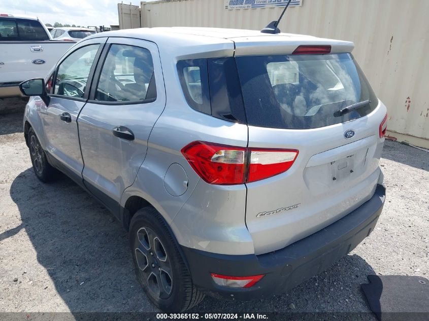 2021 Ford Ecosport S VIN: MAJ3S2FE6MC444970 Lot: 39365152