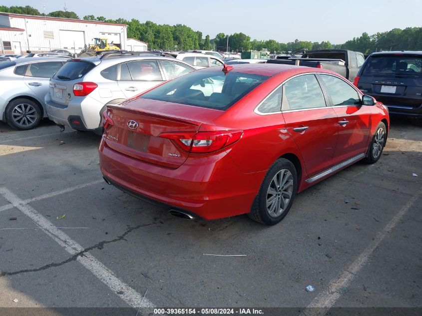 2017 Hyundai Sonata Sport VIN: 5NPE34AF0HH443786 Lot: 39365154