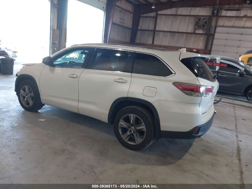 2015 TOYOTA HIGHLANDER LIMITED/LTD PLATINUM - 5TDDKRFH3FS085015