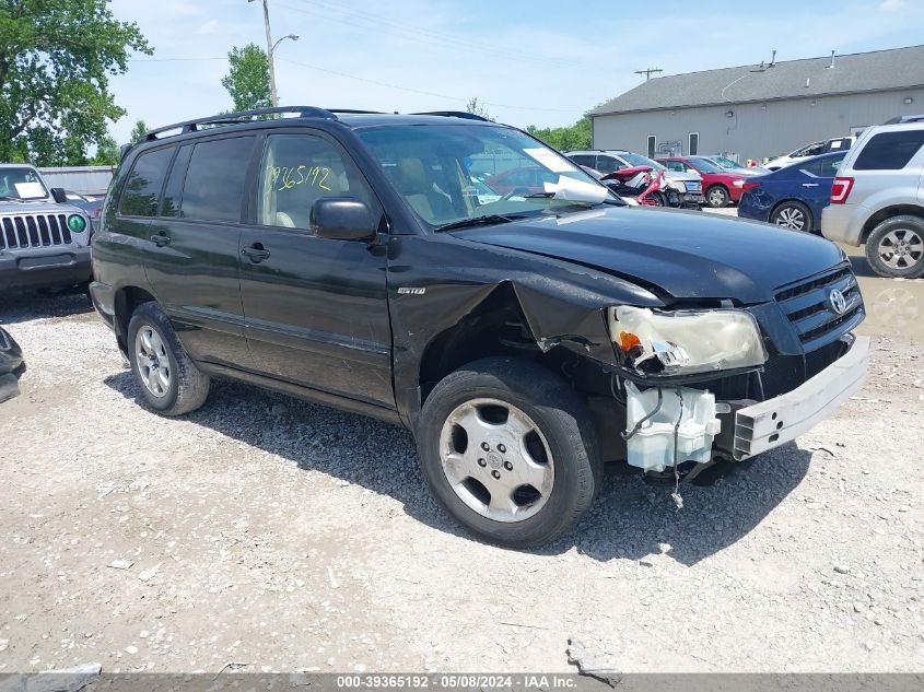 2006 Toyota Highlander Limited V6 VIN: JTEEP21AX60153381 Lot: 39365192