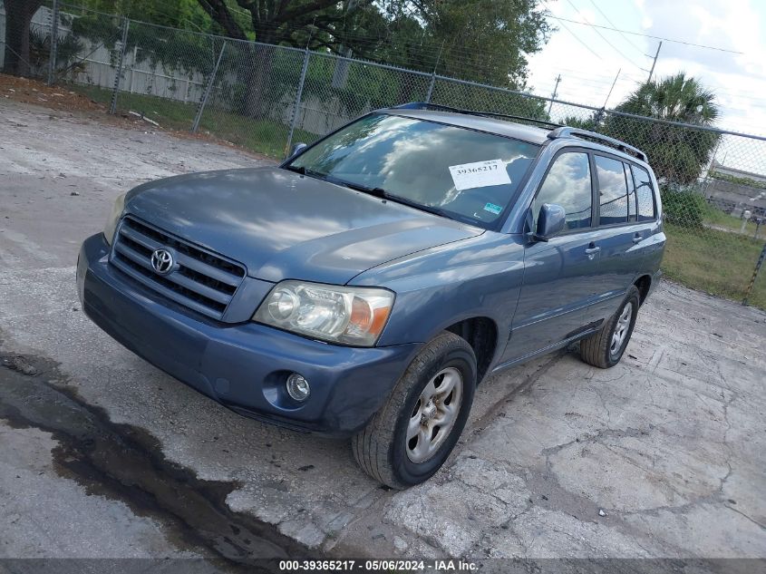 2006 Toyota Highlander VIN: JTEGD21A060143024 Lot: 39365217