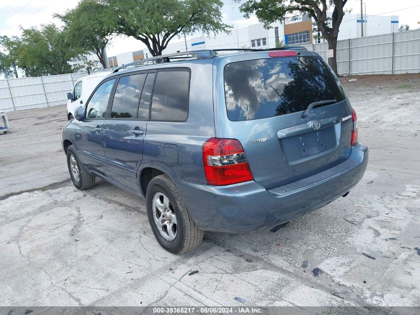 2006 Toyota Highlander VIN: JTEGD21A060143024 Lot: 39365217