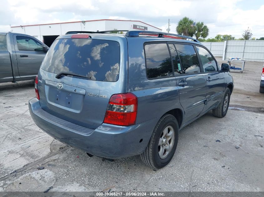 2006 Toyota Highlander VIN: JTEGD21A060143024 Lot: 39365217